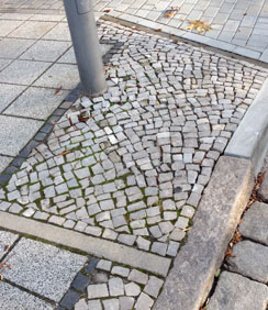 Blick auf Pflaster, heute Foto von Pflasterung - heute.
