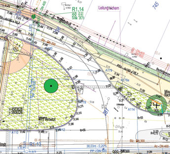 Ausschnitt Plan am Jahnplatz Ausschnitt Foto von dem Plan im Bereich Jahnplatz ist zu sehen - heute.