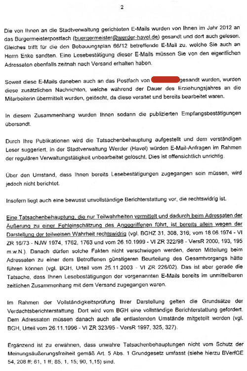 scan des Briefes Seite 2 scan von Seite 2 des Briefes.