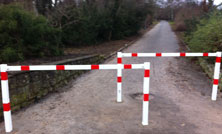 Foto von neuer Metallkonstruktion heute Foto von Metallkonstruktion am Marineweg ist zu sehen - heute.