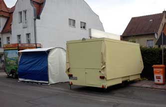 ein Stand in der E.Str. Foto: DBude heute