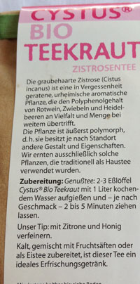 Foto Teeverpackung heute Blick auf Teetüte - Foto.