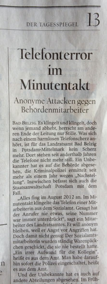 Foto von Zeitungsartikel - Ausschnitt Foto von einem Artikel