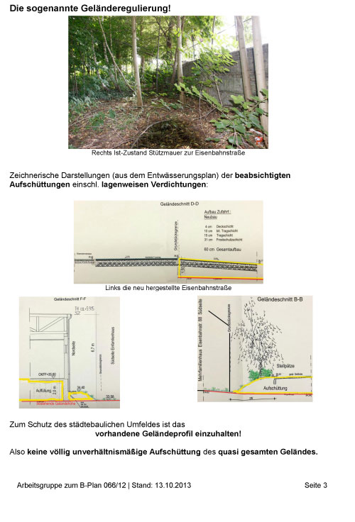 dritte Seite der Tischvorlage dritte Seite der Tischvorlage für den Sonderbauausschuß ist abgebildet.