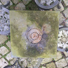 Foto von Tisch im Garten heute Foto von Tisch im Garten ist zu sehen - von heute.
