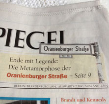 Foto von Überschrift aus dem Tagesspiegel ist zu sehen - heute.